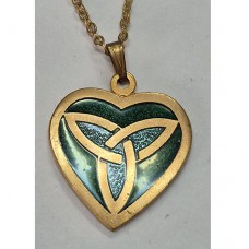 ENAMEL NECKLACE CELTIC HEART